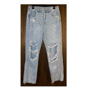 AE Highest Waist Ripped 90's Boyfriend Jeans